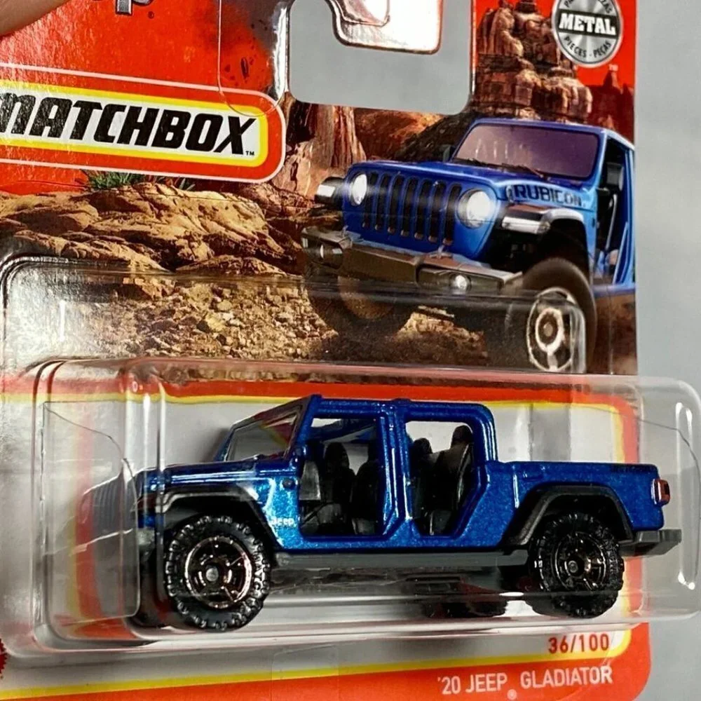 Matchbox Jeep Rubicon '20 Jeep Gladiator 36/100 Blue 1/64 (Short Card)‎ NIP 2022